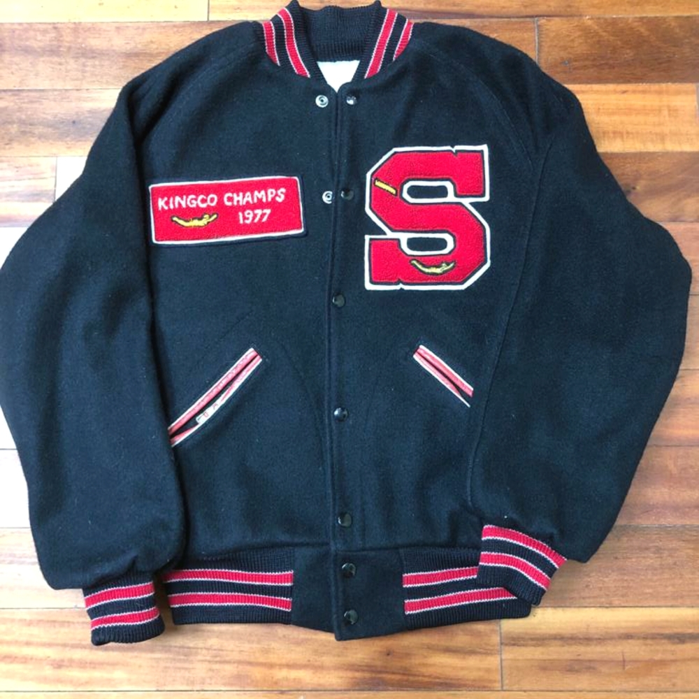 Vintage 1977 Made in USA Varsity Jacket